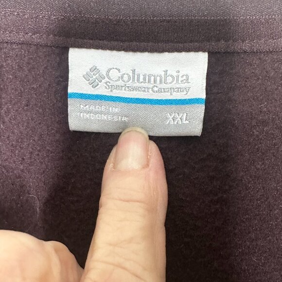 COLUMBIA SPORTSWEAR Men's Brown Park View Half Zip Fleece Pullover XXL - Picture 3 of 7